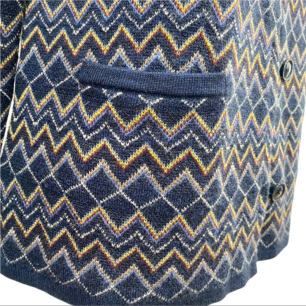 Pendleton Jennifer Wool Blend Chevron Cardigan - image 7
